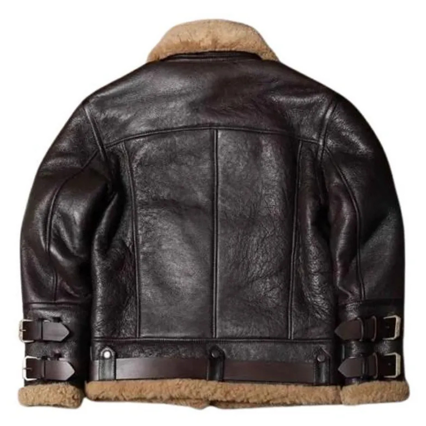 REAL SHEARLING SHEEPSKIN LEATHER JACKET