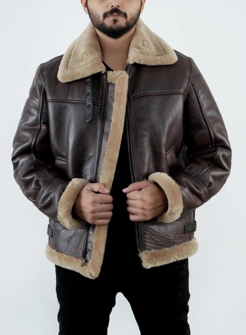 DARK BROWN FUR JACKET