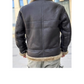 B3 BOMBER BLACK LEATHER JACKET