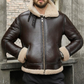 SHEARLING - LINED LEATHER JACKET