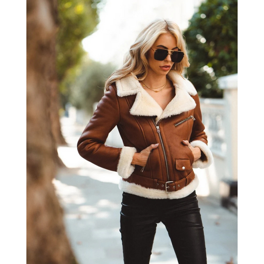 WOMEN’S B3 AVIATOR JACKET – TAN