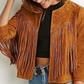 HANDMADE WOMEN FRINGE SUEDE LEATHER JACKET