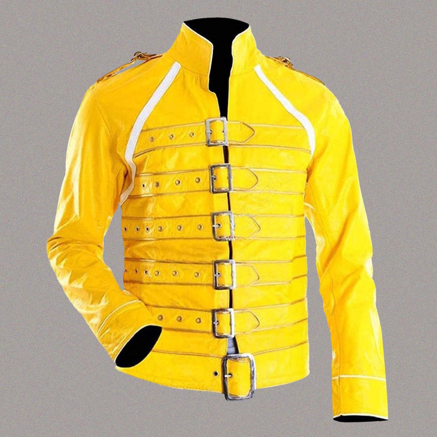 FREDDIE MERCURY YELLOW LEATHER JACKET
