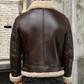 SHEARLING - LINED LEATHER JACKET