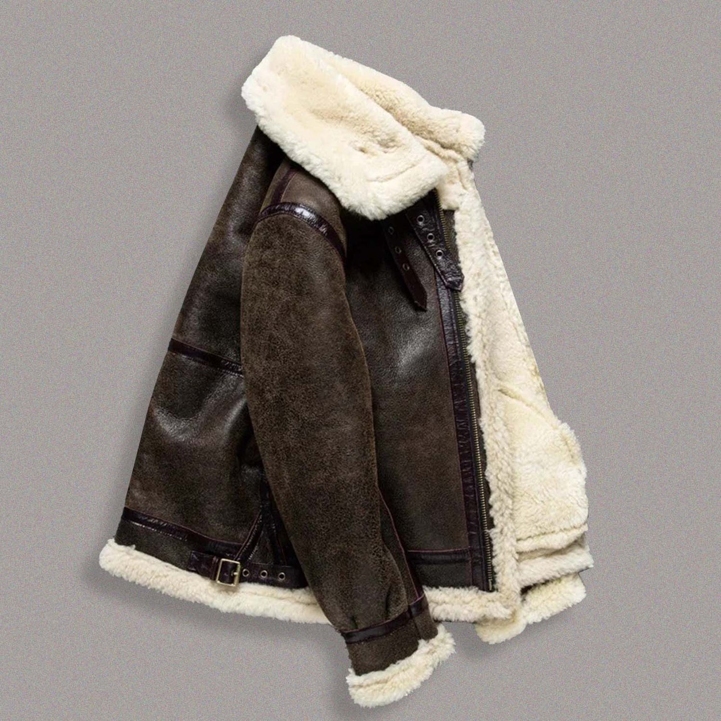 RAF AVIATOR SHEARLING BOMBER JACKET