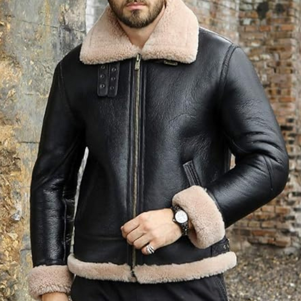 Black Mens Bomber Jacket