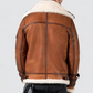 AVIATOR JACKET WITH DETECHABLE COLLAR
