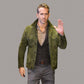 RYAN REYNOLDS GREEN SUEDE LEATHER JACKET