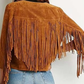HANDMADE WOMEN FRINGE SUEDE LEATHER JACKET