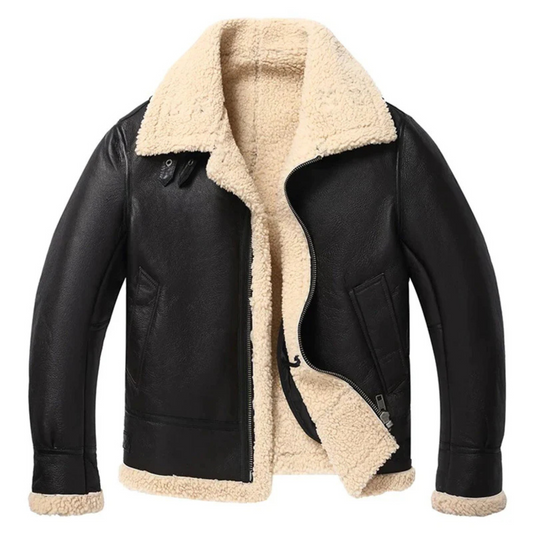 BLACK MENS BOMBER JACKET