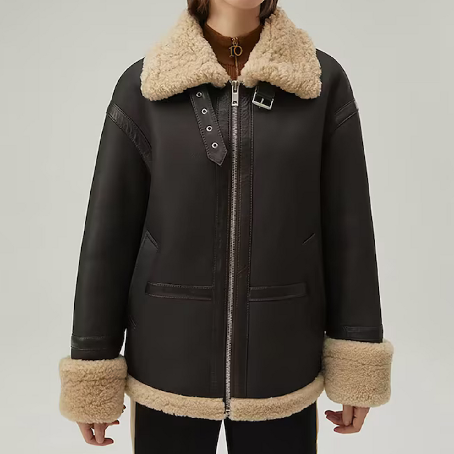 WOMEN'S SHEARLING LEATHER JACKET