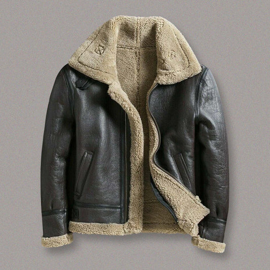 REAL SHEARLING LEATHER JACKET