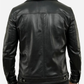MEN’S PREMIUM BLACK LEATHER TRUCKER JACKET