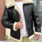 B3 BOMBER BLACK LEATHER JACKET