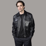 ROBERT PATTINSON BLACK LEATHER JACKET
