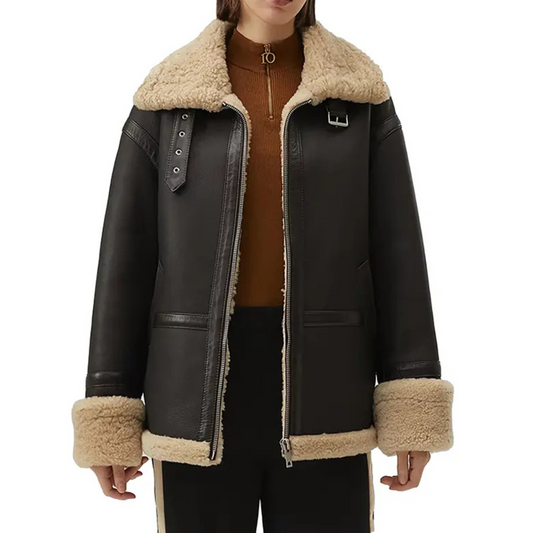 WOMEN'S SHEARLING LEATHER JACKET