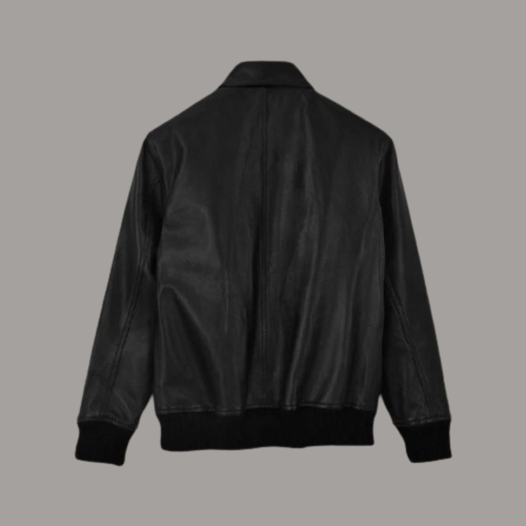 ROBERT PATTINSON BLACK LEATHER JACKET