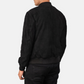 CLASSIC BLACK SUEDE LEATHER JACKET