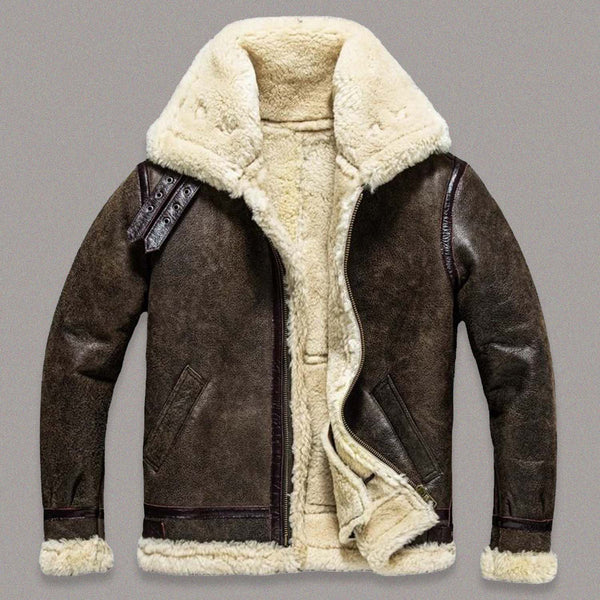 RAF AVIATOR SHEARLING BOMBER JACKET