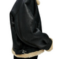 WOMEN'S BLACK SHEARLING AVIATOR JACKET