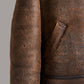 DISTRESSED BROWN AVIATOR JACKET