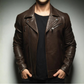 DARK ROAST MEN'S BIKER JACKET