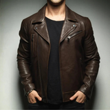DARK ROAST MEN'S BIKER JACKET