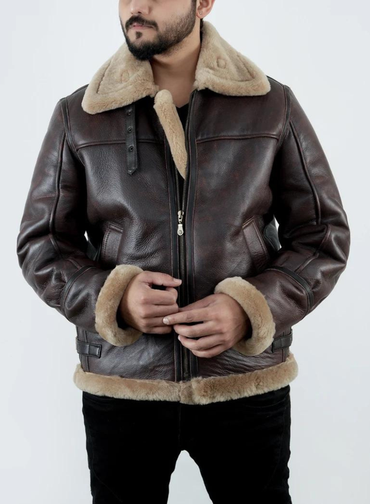 DARK BROWN FUR JACKET