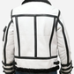 MEN'S WHITE AND BLACK SHEARLING JACKET