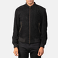 CLASSIC BLACK SUEDE LEATHER JACKET