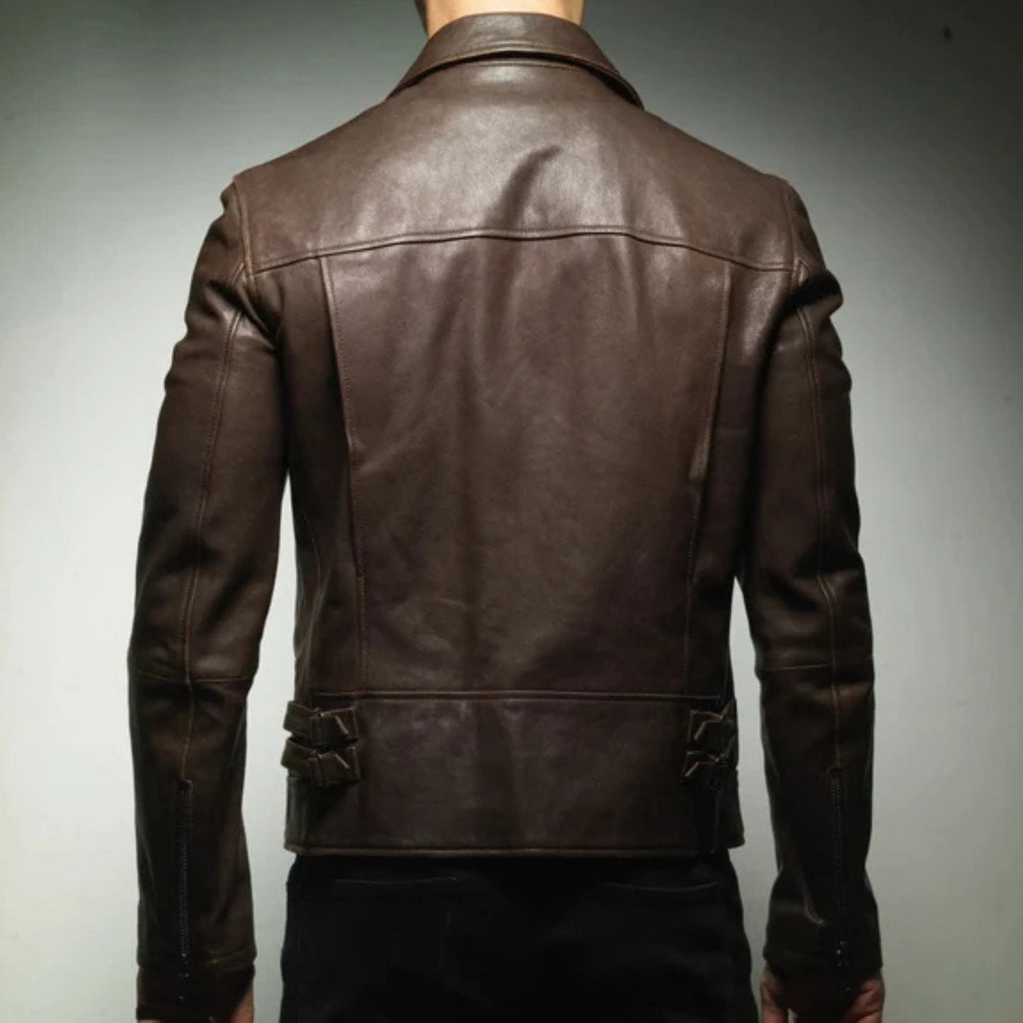 DARK ROAST MEN'S BIKER JACKET