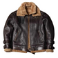 REAL SHEARLING SHEEPSKIN LEATHER JACKET