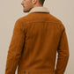 Men’s Brown Suede Jacket with Shearling Collar