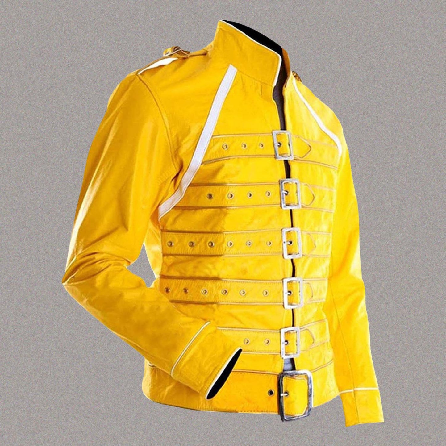FREDDIE MERCURY YELLOW LEATHER JACKET