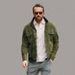 RYAN REYNOLDS GREEN SUEDE LEATHER JACKET